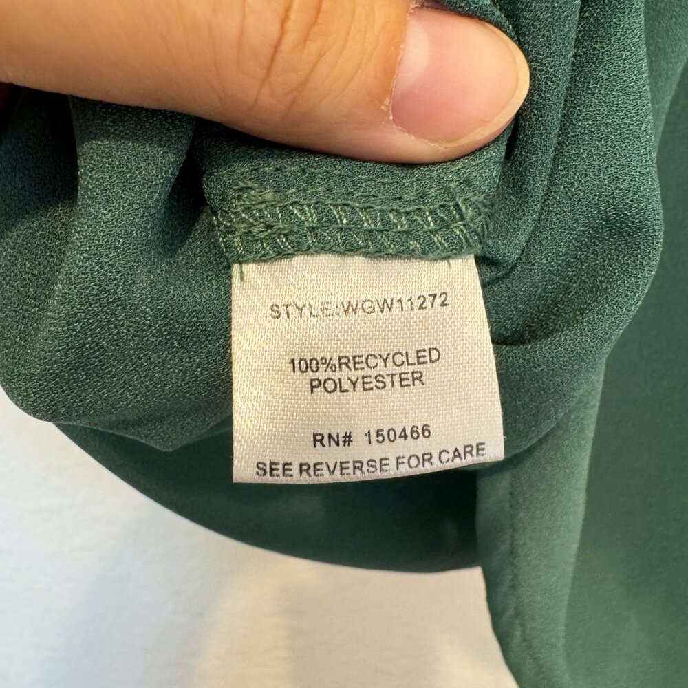 41 HAWTHORN Mar Button Down Green Blouse - Picture 5 of 10